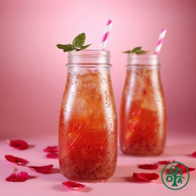 玫瑰花氣泡水