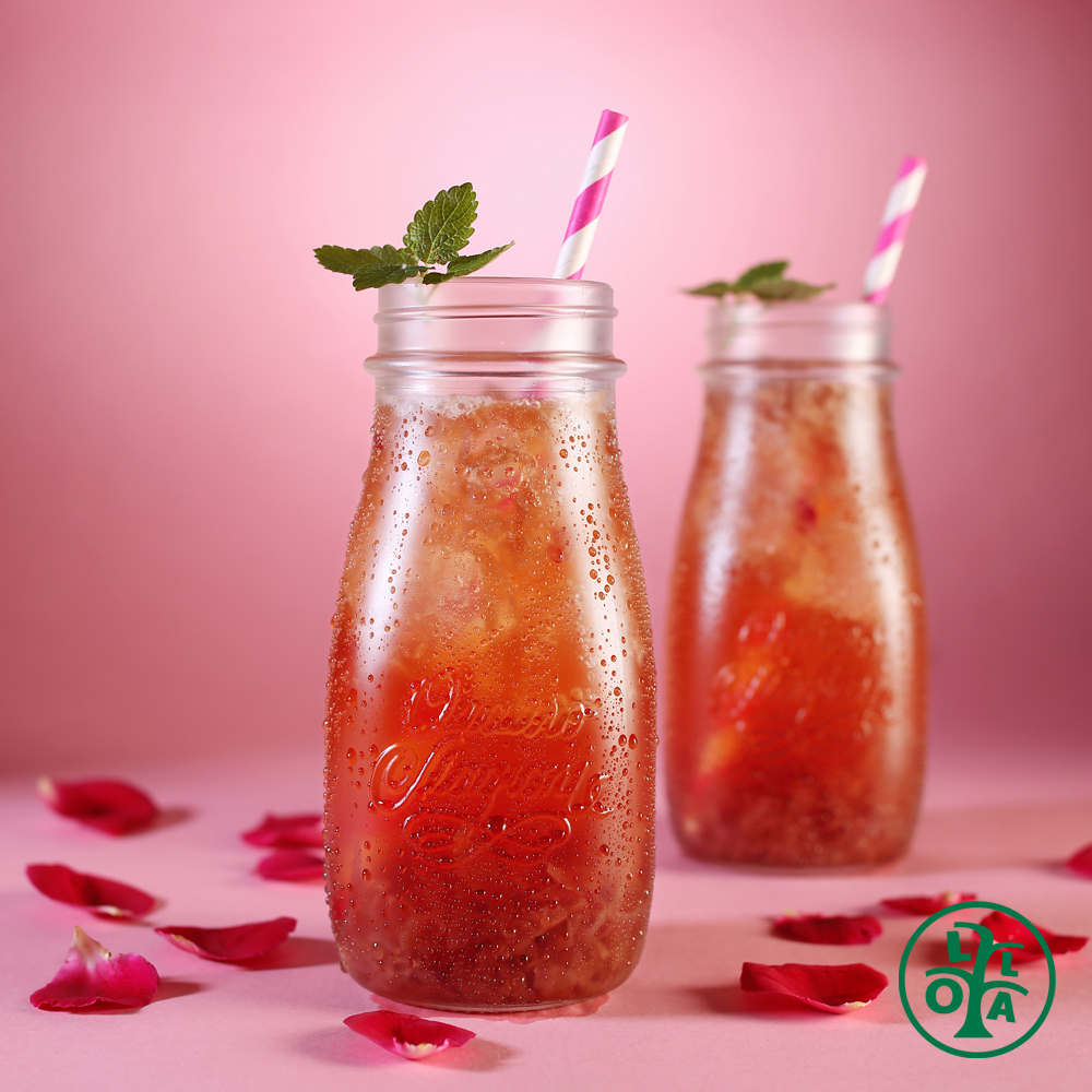 玫瑰花氣泡水
